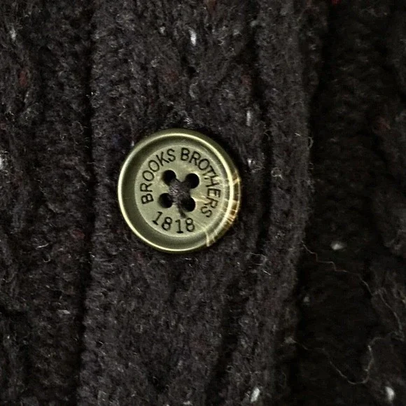 BROOKS BROTHERS Saxxon Wool Cardigan Womens SZ XL Blue NWT MSRP $298.00